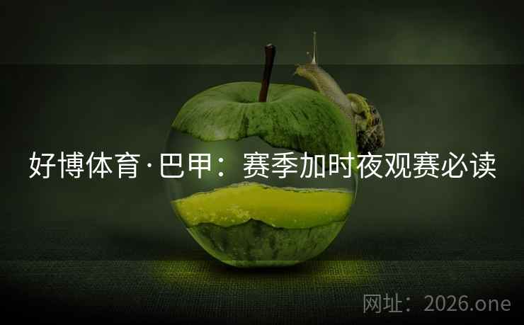 好博体育·巴甲：赛季加时夜观赛必读  第2张