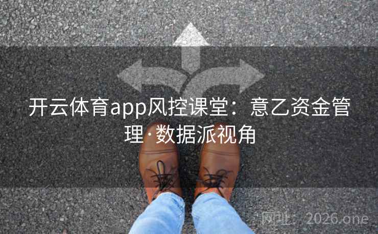 开云体育app风控课堂:意乙资金管理·数据派视角 第2张 开云体育app风控课堂:意乙资金管理·数据派视角 第2张